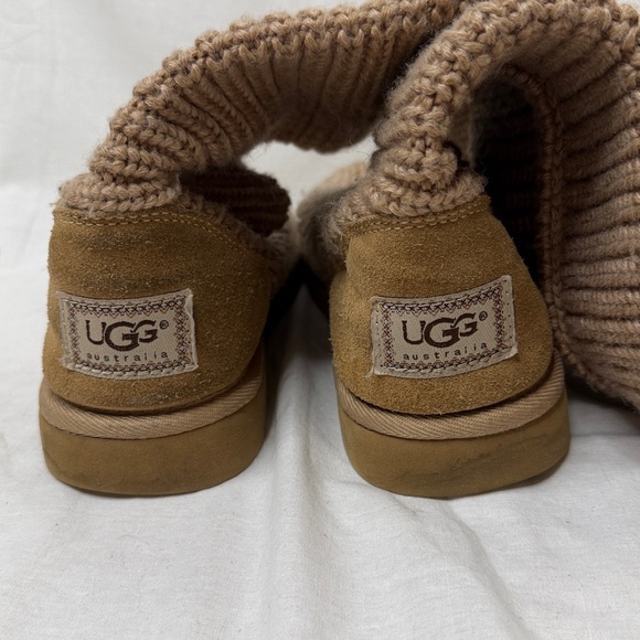 Ugg Classic Cardy Tall Knit Boot Tan - Picture 5 of 11